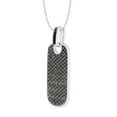 thumbnail image 2 of 1.00 CT. T.W. Round Cut Black Diamond Dog Tag Pendant in 14K Gold, 2 of 6
