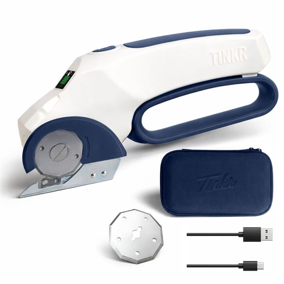 TINKR Cordless Electric Scissors - Power Cutting for Crafts, Fabric & DIY