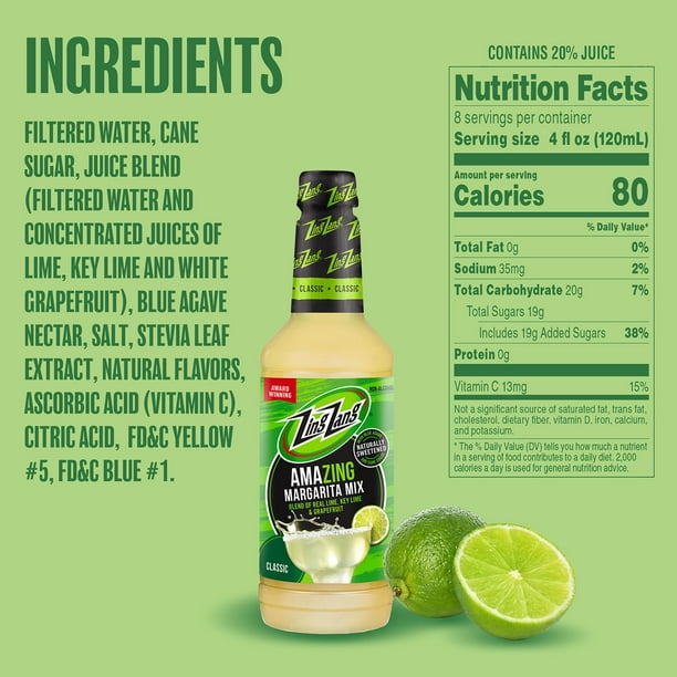 Zing Zang Margarita Mix, 32 fl. oz. bottle, 6 pk. - Samsclub.com