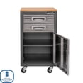 thumbnail image 5 of Seville Classics UltraHD Interlocking 2-Drawer Rolling Storage Cabinet, 20"W x 18"D x 34.5”H, 5 of 18