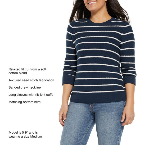 トップス OVY CASHMERE SEED STITCH CREWNECK KNIT L Gap Women's Seedstitch Sweater - Samsclub.com