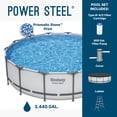thumbnail image 2 of Bestway Power Steel 14’ x 42” Round Above Ground Pool Set, 2 of 15