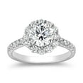thumbnail image 1 of 1.70 CT. T.W. Round Cut Diamond Halo Ring in 18K Gold, 1 of 5