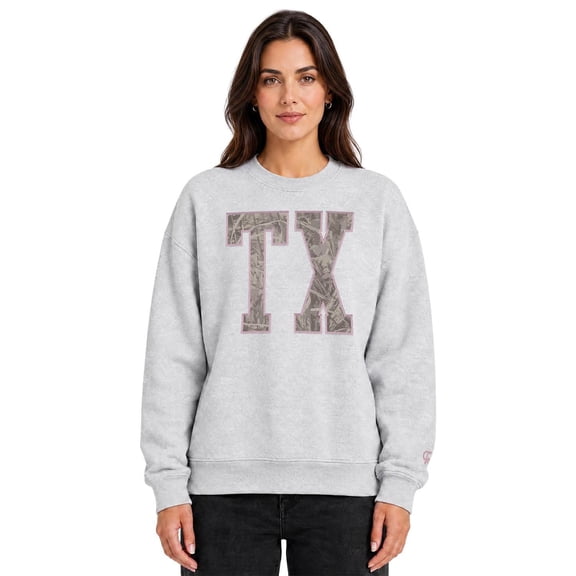State of Mine Women's Camo Letters State Sweatshirt