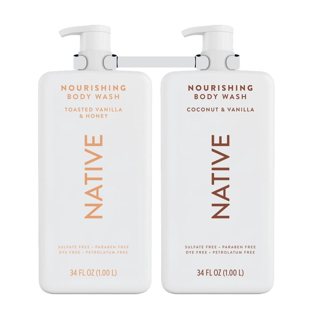 Native Nourish Body Wash, Vanilla Pack, 34 fl. oz., 2 pk