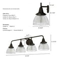 thumbnail image 4 of Hunter Cypress Grove Light Sconce Wall Light Fixture, Multiple Sizes, 4 of 8