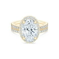 thumbnail image 2 of Lab Created Diamond Oval Cut Bridal Set, 3.60 C.T.W.T., 2 of 9