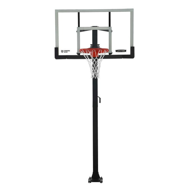 Lifetime 60" Adjustable Bolt Down Basketball Hoop