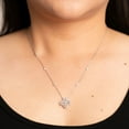 thumbnail image 5 of 1.0 CT. T.W. Round Cut Flower Diamond Necklace in 14K Gold, 5 of 5