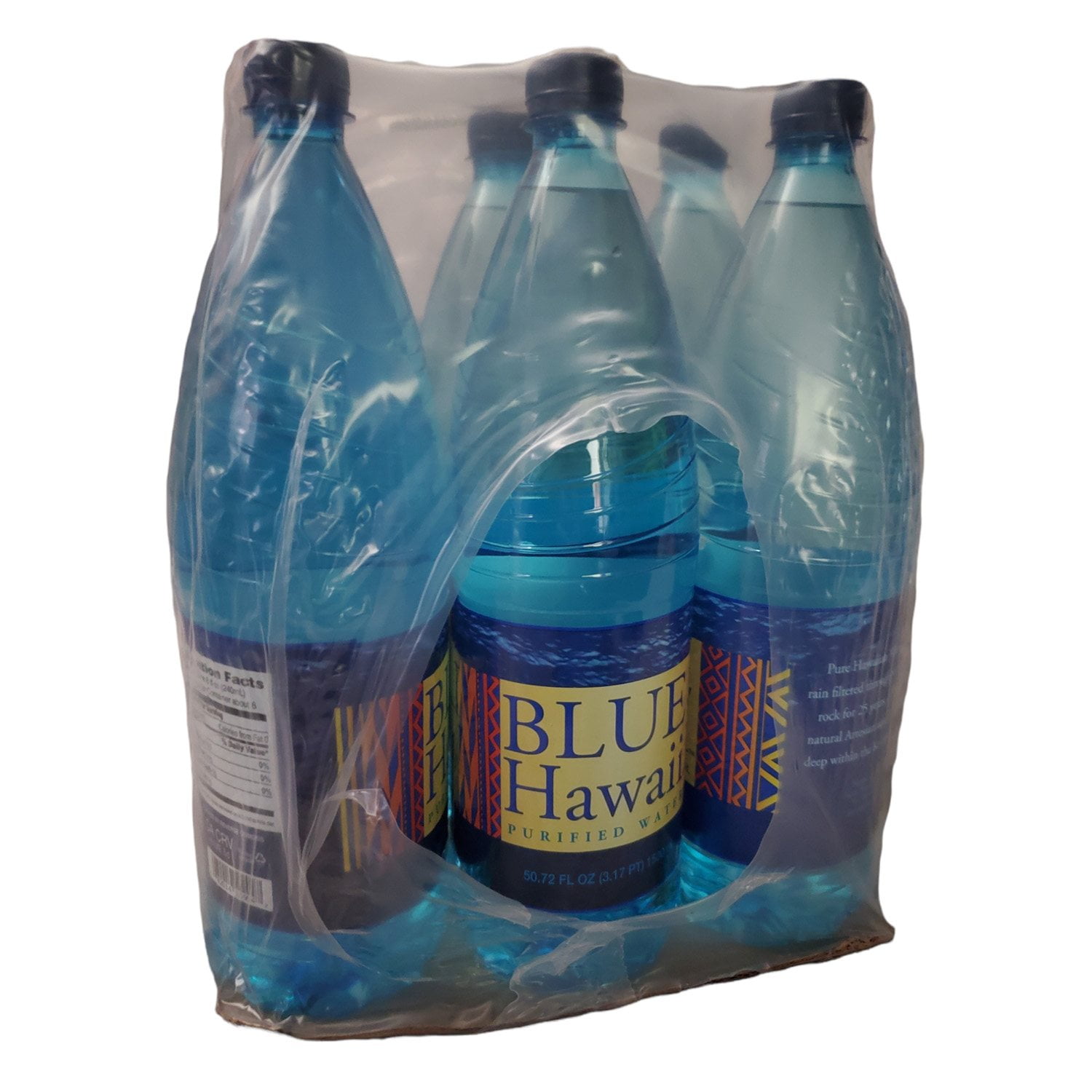 Blue Hawaii Purified Water Bottles, 12