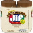 thumbnail image 1 of Jif Natural Creamy Peanut Butter, 48 oz., 2 pk., 1 of 4