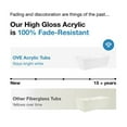 thumbnail image 4 of OVE Decors Terra 70" White Acrylic Freestanding Rectangular Bathtub, 4 of 17