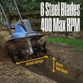thumbnail image 4 of Westinghouse 18 in. 15 Amp Electric Garden Tiller Cultivator, 4 of 8