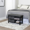 thumbnail image 2 of neatfreak Fabric Upholstered Shoe Storage Bench with 2 Drawers, 2 of 8