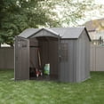 thumbnail image 23 of Lifetime 10' x 8'  Rough Cut Outdoor Storage Shed, 23 of 26