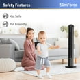 thumbnail image 6 of Lasko SlimForce 42" High Velocity Oscillating Tower Fan with Remote Control, T42215, 6 of 15