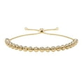 thumbnail image 1 of Diamond Cut Bead Bolo Bracelet in 14K Gold, 1 of 4