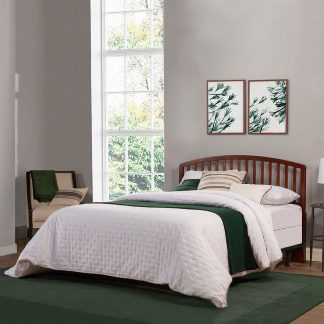 HH2 Home Carolina Wood Headboard with Metal Bed Frame