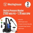 thumbnail image 2 of Westinghouse ePX3050 2100 Max PSI 1.76 Max GPM Electric Pressure Washer With Foam Cannon, 2 of 12