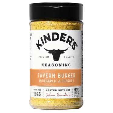 Kinder's Tavern Garlic & Cheddar Burger Seasoning, 10.2 oz.