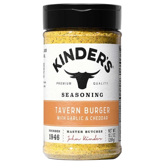Kinder's Tavern Garlic & Cheddar Burger Seasoning, 10.2 oz.