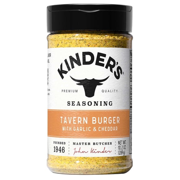 Kinder's Tavern Garlic & Cheddar Burger Seasoning, 10.2 oz.