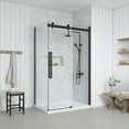 thumbnail image 2 of OVE Decors Bel Soft Close 48" W x 32" D x 78-3/4" H  Corner Shower with Sliding Door, Side Panel & Base, 2 of 10