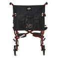 thumbnail image 7 of Ultra Lightweight Transport Wheelchair, Burgundy, 7 of 9