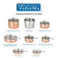 thumbnail image 10 of Viking 13-Piece Tri-Ply Copper Cookware Set, 10 of 17