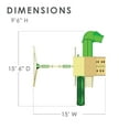 thumbnail image 9 of Gorilla Playsets Avalon Wood Swing Set with Wood Roof and Twister Tube Slide, 9 of 9