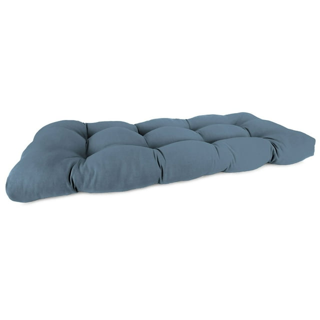 Sunbrella 44" x 18" Rectangular French Edge Settee Bench Cushion