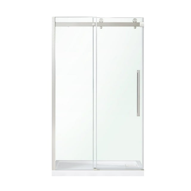 OVE Decors Bel 48" W x 78-3/4" H Frameless Soft-Close Sliding Shower Door