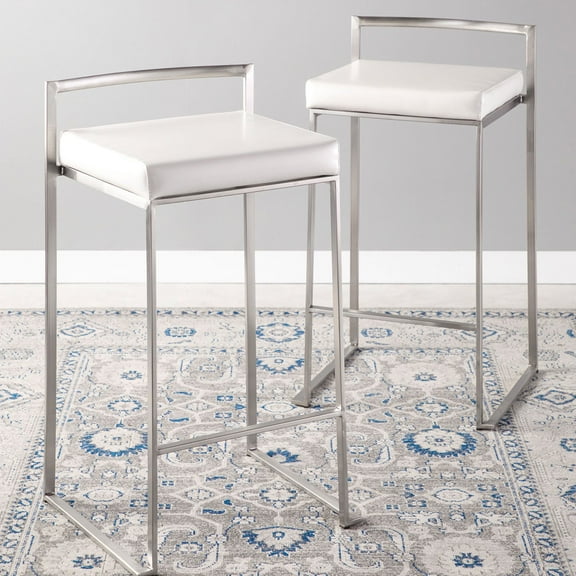 Fuji Contemporary Counter Stools, Assorted Colors (Set of 2)