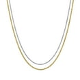 thumbnail image 1 of Criss Cross Diamond Cut Sparkle Chain Necklace in 14K Gold, 1 of 8
