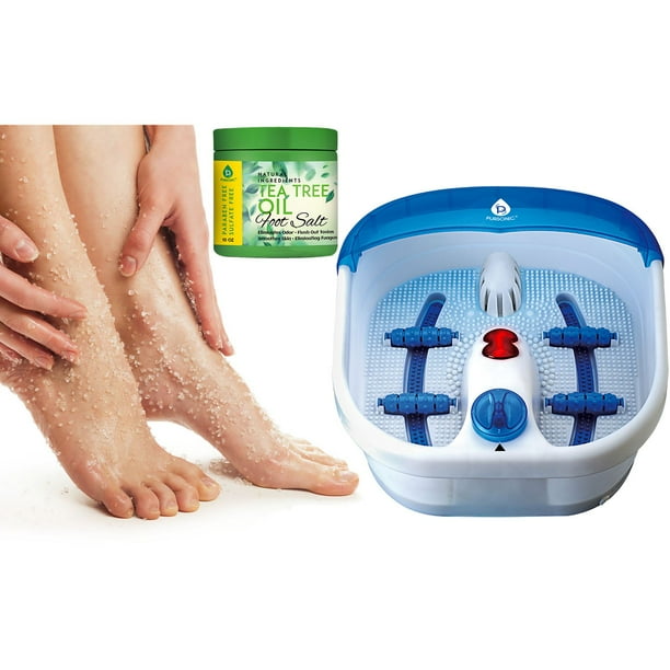 Foot Spa Massager with Tea Tree Oil Foot Salt Scrub (Heating Function) Foot Spa Massager with Tea Tree Oil Foot Salt Scrub (Heating Function)