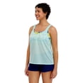 thumbnail image 1 of ZeroXposur Women’s 2 Piece Layered Tankini Set, 1 of 5
