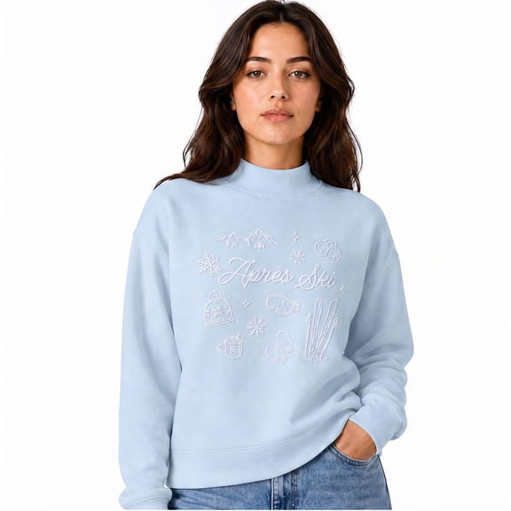 State of Mine Women's Apres Ski Mock Neck Sweatshirt