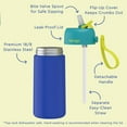 thumbnail image 2 of Bentgo 2-Pack Kids Stainless Steel 14 oz Water Bottle Set, Assorted Designs, 2 of 6