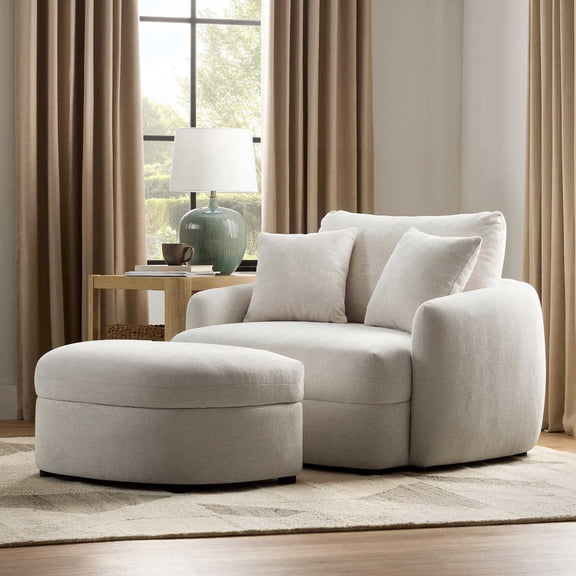 Member's Mark Oversized Cuddle Chair and Storage Ottoman