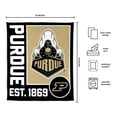thumbnail image 3 of Logo Brands Purdue Boilermakers 60"x70" Super Plush Blanket, 3 of 6