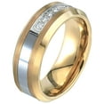 thumbnail image 2 of 0.20 CT. T.W. Round Cut Single Row Diamond Mens Band in Tungsten & Stainless Steel, 2 of 6