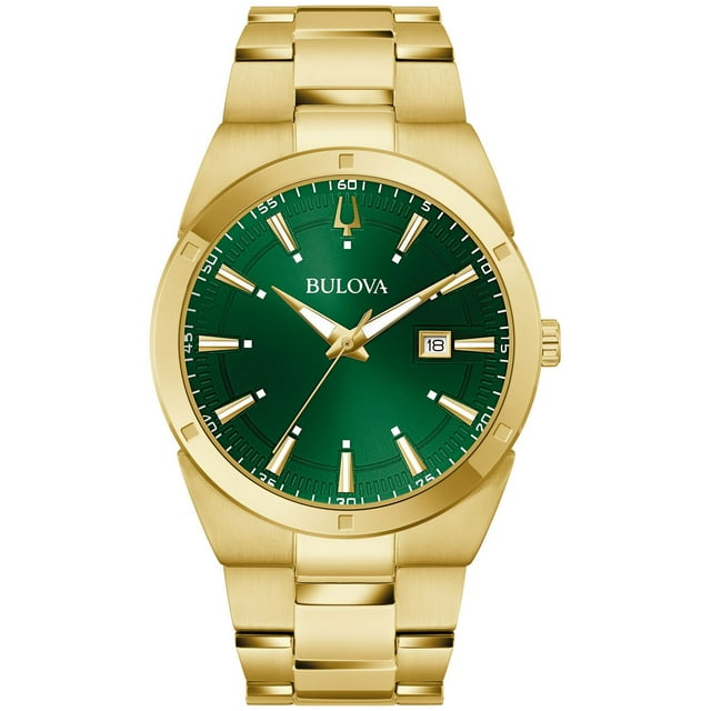 Bulova Men's Gold Tone Stainless Steel Bracelet Watch, 97B221