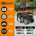 thumbnail image 2 of 12000/9000-Watt Genmax Dual Fuel Portable Generator With CO Sensor + Remote Electric Start / Folding Handle, 2 of 7