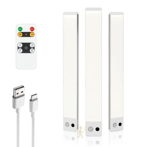 Dawnrise 12 inch Under Cabinet Lighting with ​​Remote, 3Pk