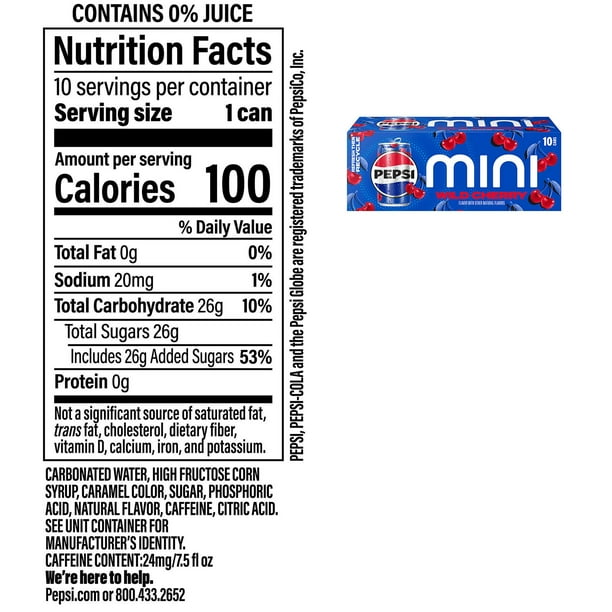 【pepoページ】 Pepsi Wild Cherry Mini Cans, 7.5 fl. oz., 30 pk. - Samsclub.com