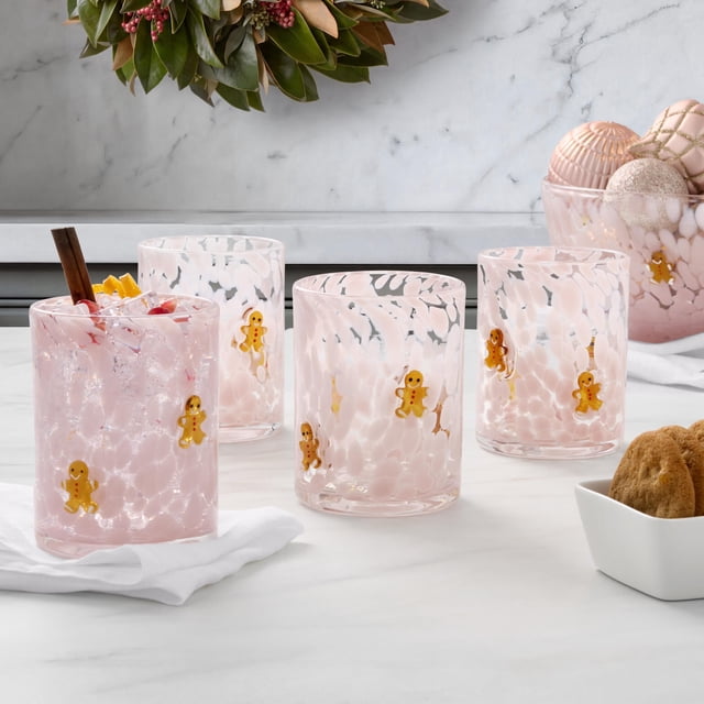 Member's Mark Holiday Icon Glass Drinkware, Set of 4