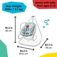 thumbnail image 9 of Baby Einstein Ocean Explorers Kick to It 4-in-1 Musical Swing & Rocker, 9 of 9
