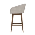 thumbnail image 10 of HH2 Home Upholstered Barrel Back Wood Adjustable Height Swivel Bar Stool, 10 of 19