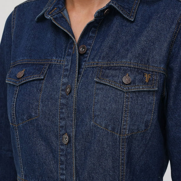 Frye Women's Long Sleeve Denim Mini Dress - Samsclub.com
