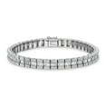 thumbnail image 1 of 6.90 CT. TW Round and Baguette Cut Diamond Bracelet in 18K Gold, 1 of 7